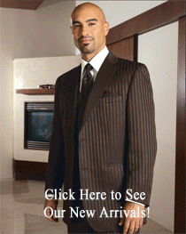 Chocolate brown Stripe FUBU  Two Button Notch Coat!